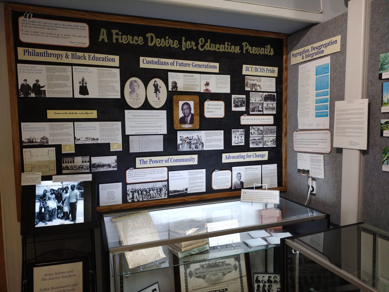 Education history exhibit panel