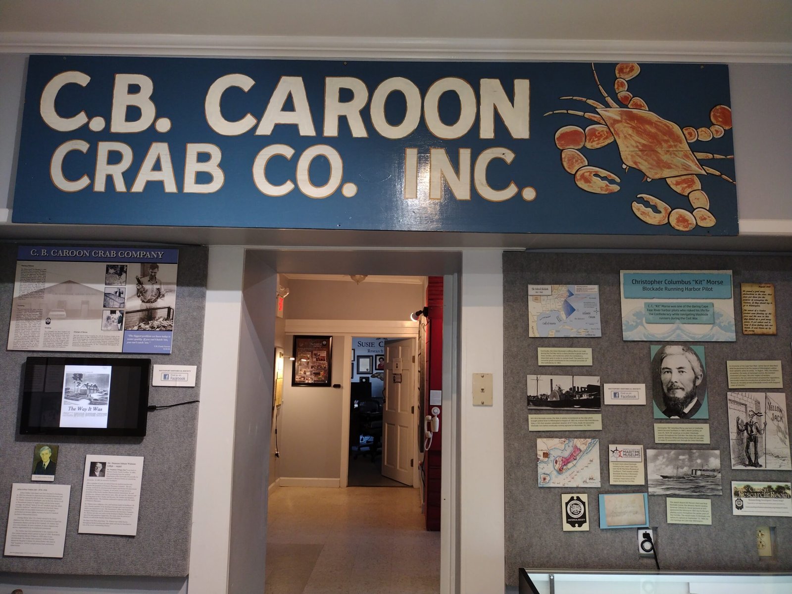 C. B. Caroon Crab Co. sign