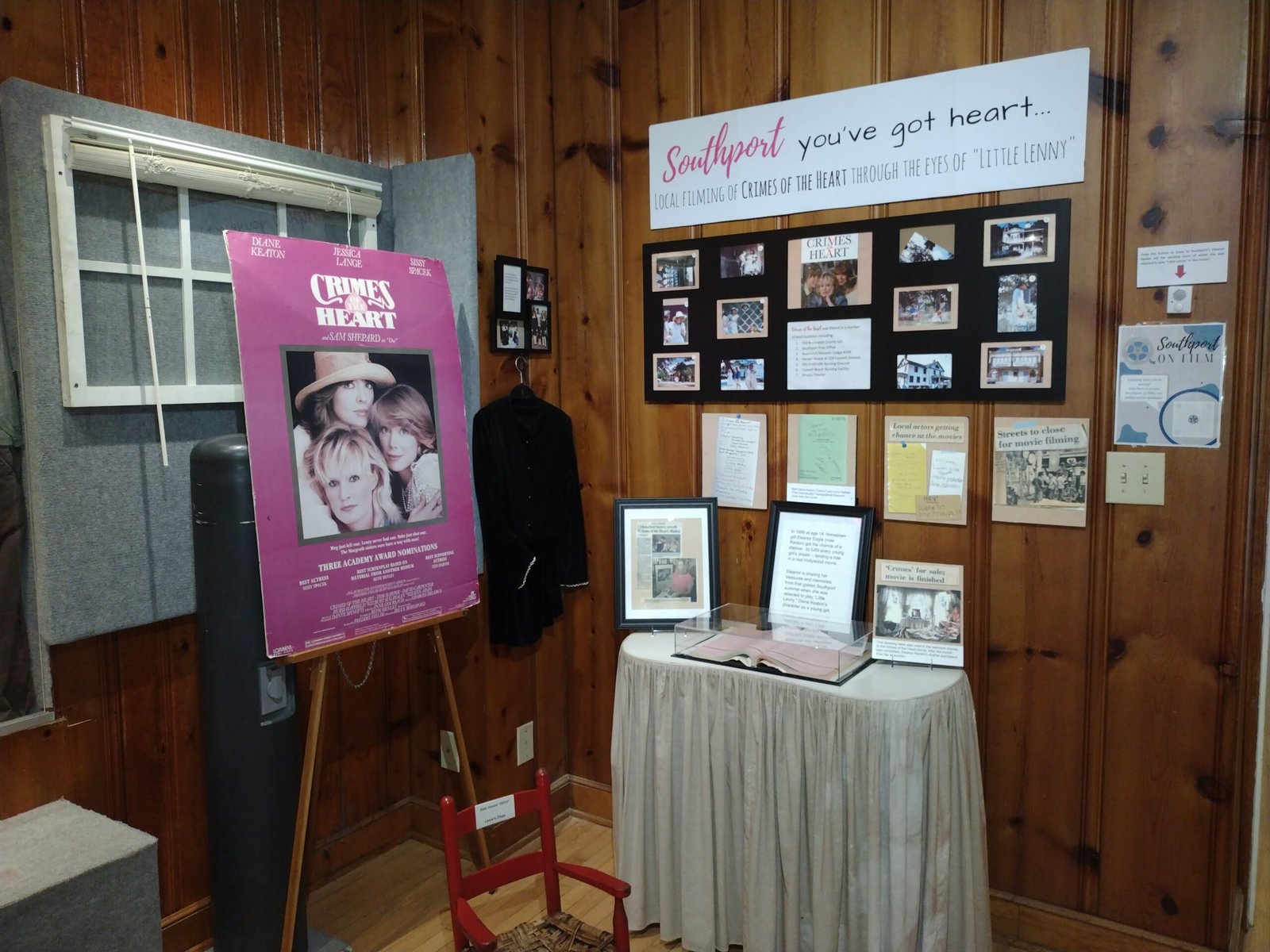 Exhibit room with circus poster