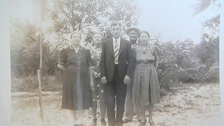 Uncle Jack, front and center, Aunt Fannie over his shoulder to the left
